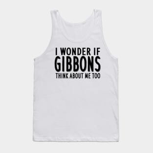 Gibbon saying monkey Hylobatidae animals motif Tank Top